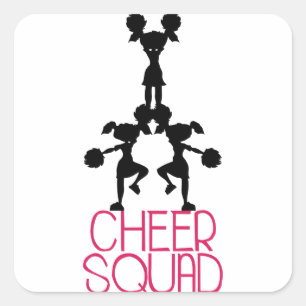 Cheer Squad Square Sticker