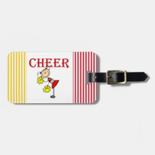 CHEER Stick Figure Cheerleader T-shirts and Gifts Luggage Tag