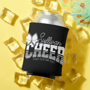 Cheer Team ADD NAME School Athlete Cheerleader  Can Cooler