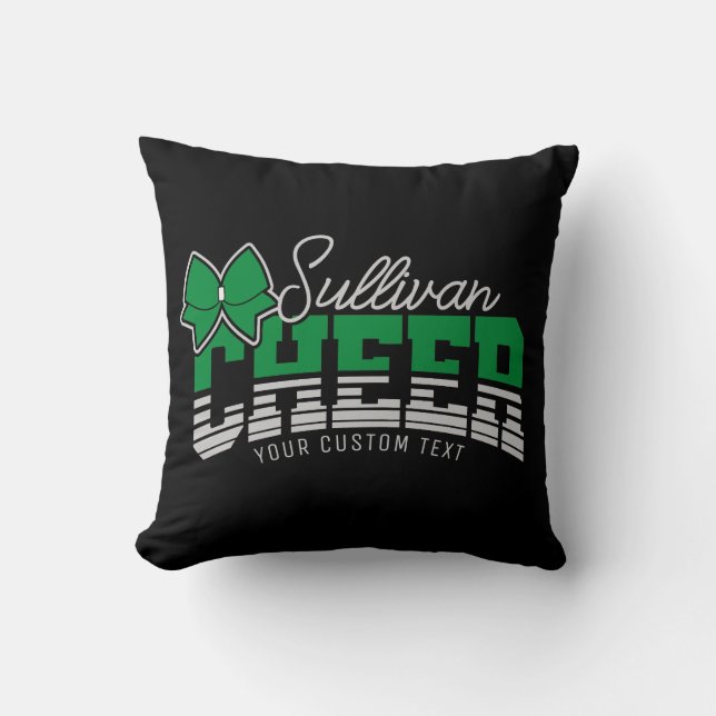 Cheer Team ADD NAME School Athlete Cheerleader  Cushion (Front)