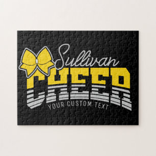 Cheer Team ADD NAME School Athlete Cheerleader Jigsaw Puzzle