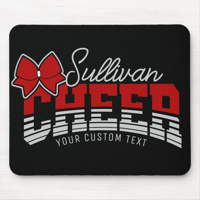 Cheer Team ADD NAME School Athlete Cheerleader  Mouse Mat (Front)