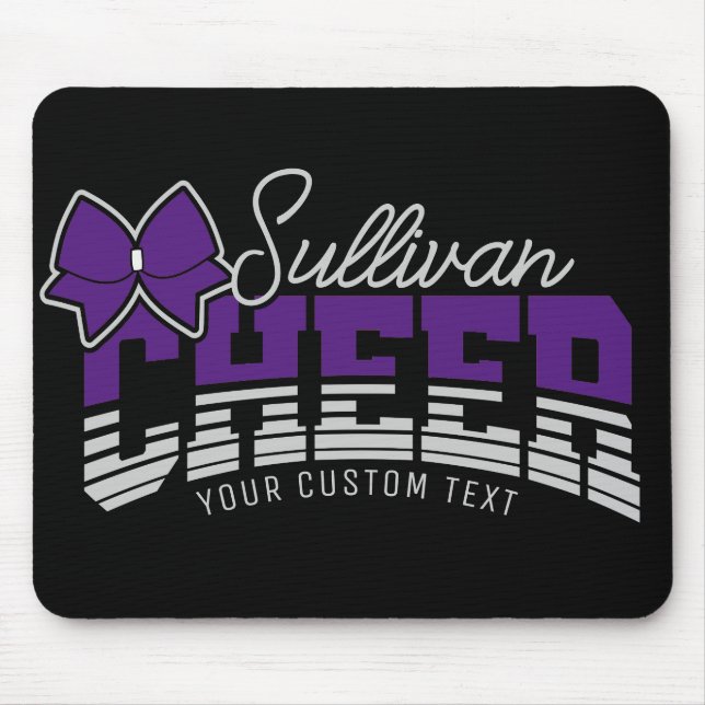Cheer Team ADD NAME School Athlete Cheerleader  Mouse Mat (Front)