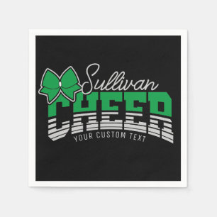 Cheer Team ADD NAME School Athlete Cheerleader  Napkin