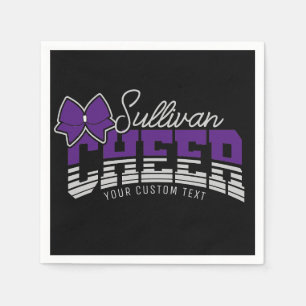 Cheer Team ADD NAME School Athlete Cheerleader  Napkin