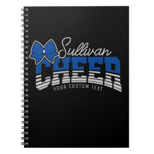 Cheer Team ADD NAME School Athlete Cheerleader  Notebook