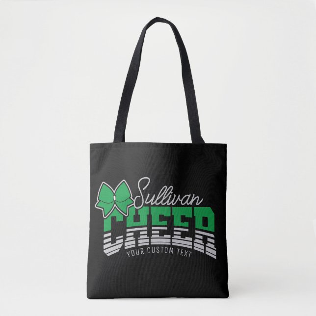 Cheer Team ADD NAME School Athlete Cheerleader  Tote Bag (Front)