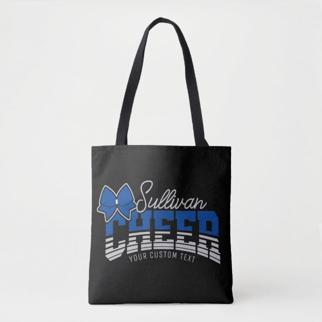 Cheer Team ADD NAME School Athlete Cheerleader  Tote Bag (Front)
