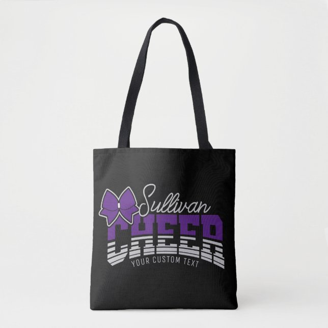 Cheer Team ADD NAME School Athlete Cheerleader  Tote Bag (Front)