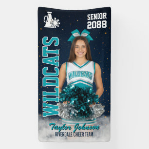 Cheer Team Custom Sports Photo Senior Cheerleading Banner