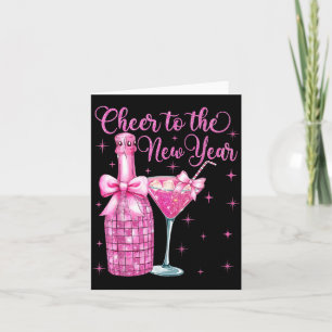Cheer To The New Year Happy New Year 2026 Party Card