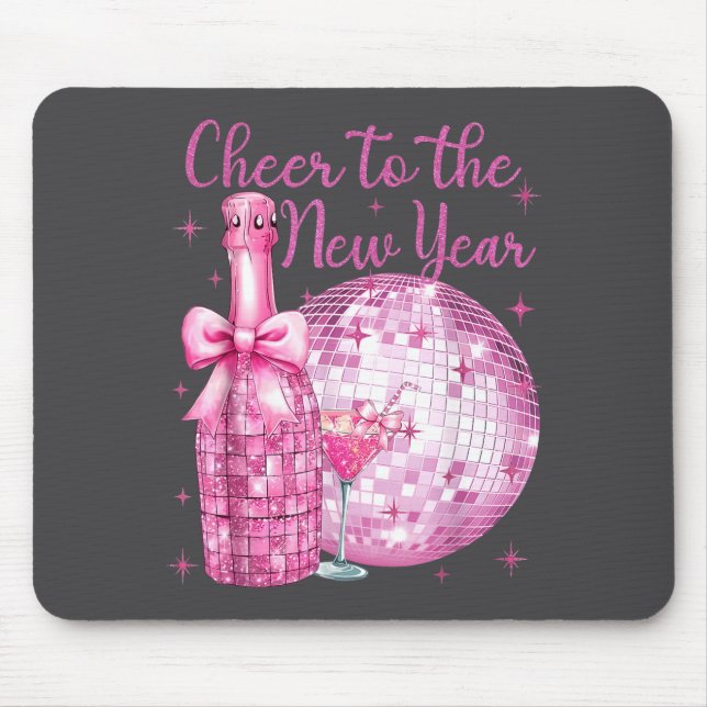 Cheer To The New Year Happy New Year 2026 Party Di Mouse Mat (Front)