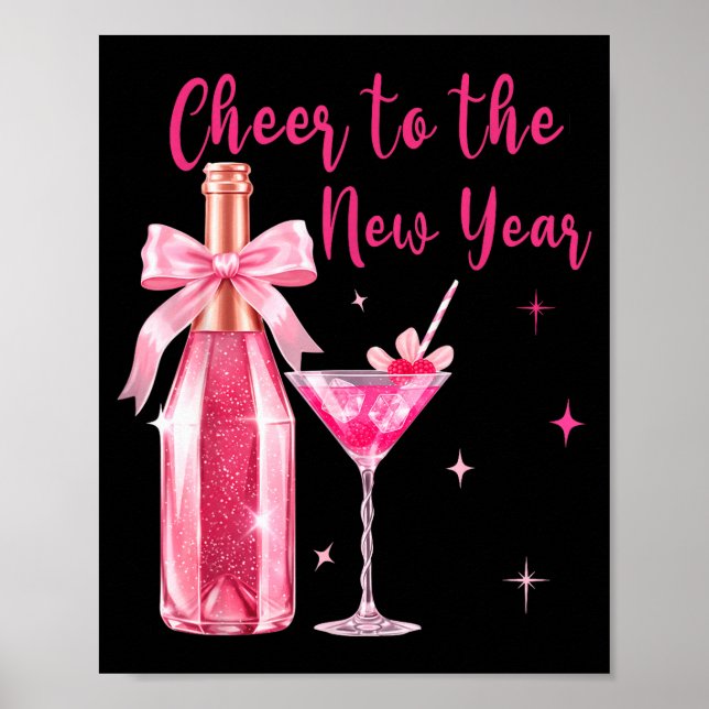 Cheer To The New Year Happy New Year 2026 Party Gi Poster (Front)