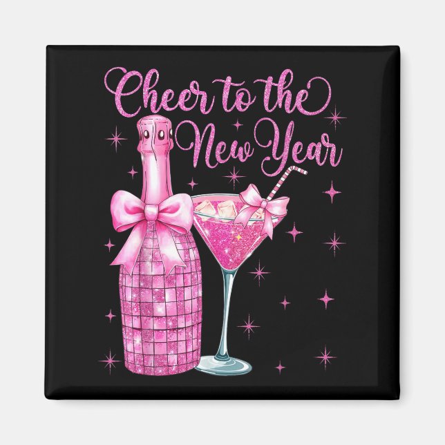 Cheer To The New Year Happy New Year 2026 Party  Magnet (Front)