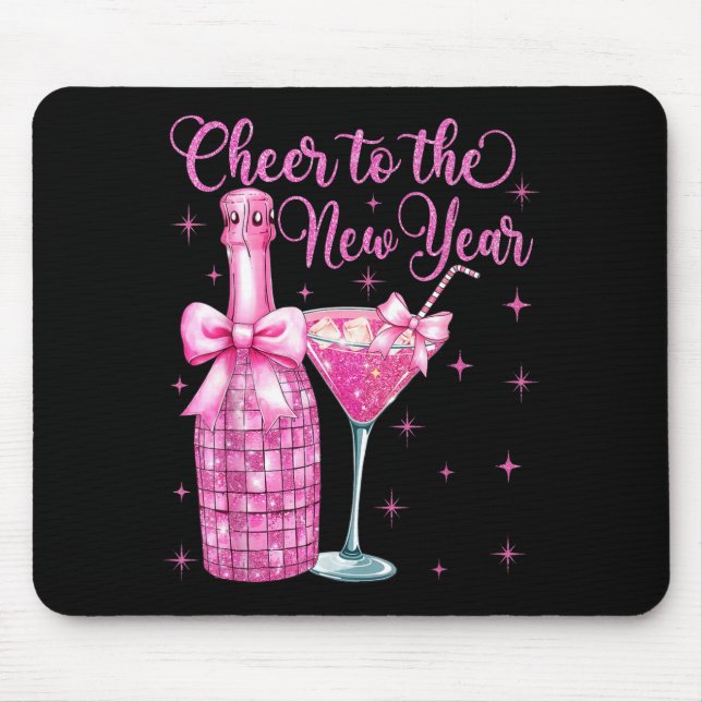 Cheer To The New Year Happy New Year 2026 Party  Mouse Mat (Front)