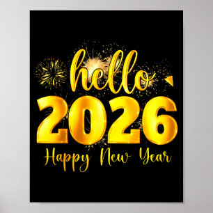 Cheer To The New Year Happy New Year 2026 Party Poster