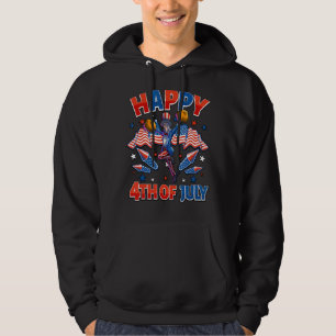 Cheer Uncle Sam 4th Of July Girls Women American F Hoodie
