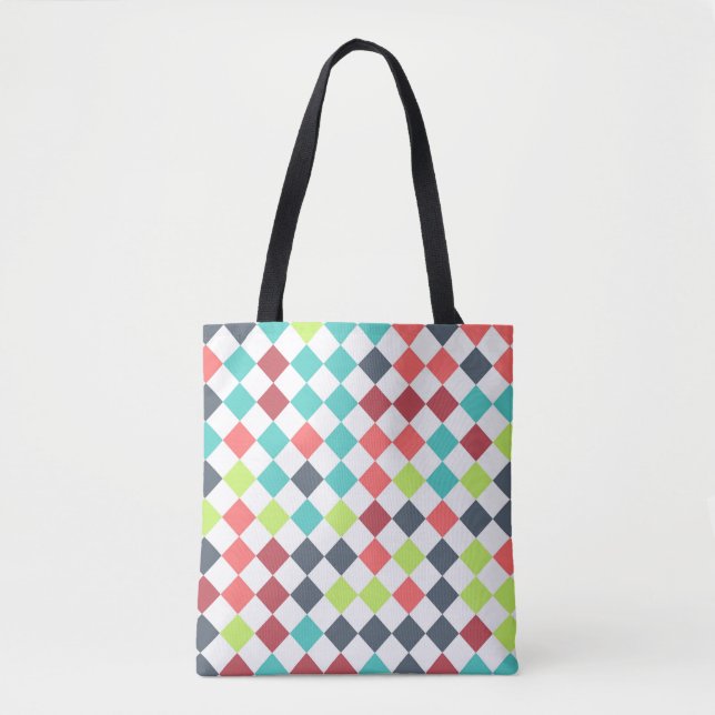 Cheer Up Harlequin Tote Bag (Front)