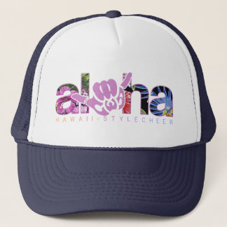 Cheer With Aloha {CWA} - "Tropix" Trucker Trucker Hat