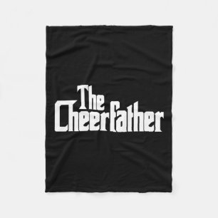 Cheerfather Fathers Day Cheerleader Fleece Blanket