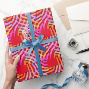Cheerful -Abstract Colours Wrapping Paper