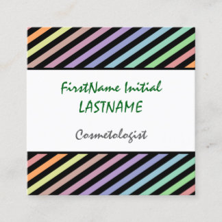 Cheerful and Fun Cosmetologist Business Card