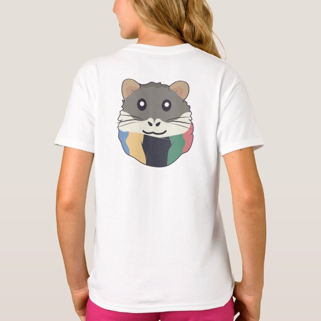 Cheerful and lighthearted hamster T-Shirt (Back)