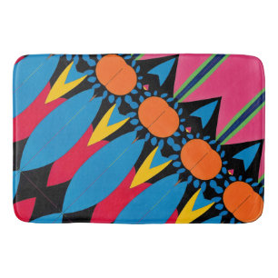 Cheerful and lively Abstract symmetry Bath Mat