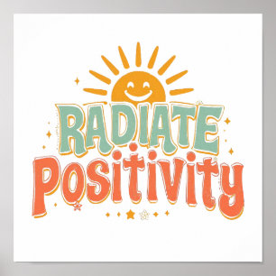 Cheerful and Motivational Sunny Saying Poster