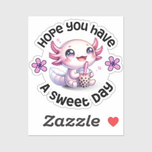 Cheerful Axolotl Boba Bliss