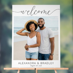 Cheerful Beach Photo Acrylic Sign