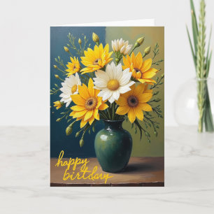 Cheerful Birthday Flower Card