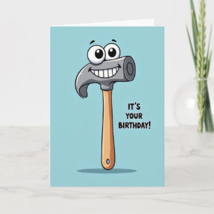 Cheerful Birthday Tool Character Card