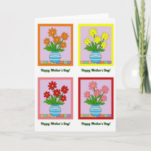 Cheerful Blossom Mothers Day Card