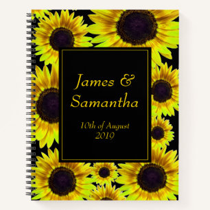 Cheerful Bright Yellow Sunflower  - Planner Notebook