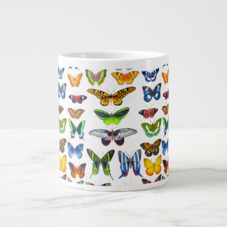 Cheerful Butterflies Art Large Coffee Mug