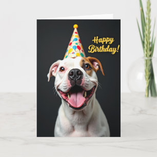 Cheerful Canine Balloon Card