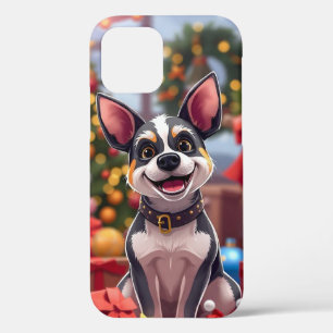 🐶 Cheerful Cartoon-Style Dog Joy ✨ Playful Pup iPhone 12 Case