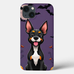 Cheerful cartoon-style halloween dog iPhone 13 case