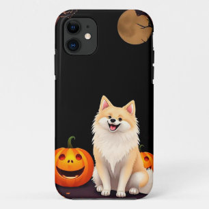 Cheerful cartoon-style halloween dog iPhone 11 case
