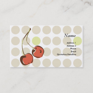 Cheerful Cherry Business Card