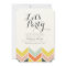 Cheerful Chevron Birthday Invite