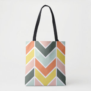 Cheerful Chevron Tote Bag