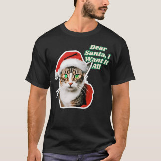 Cheerful Christmas Cats With Gifts - Festive Holid T-Shirt