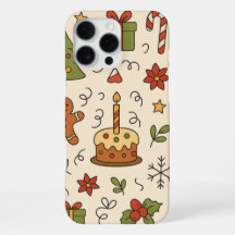 Cheerful Christmas Doodle Pattern