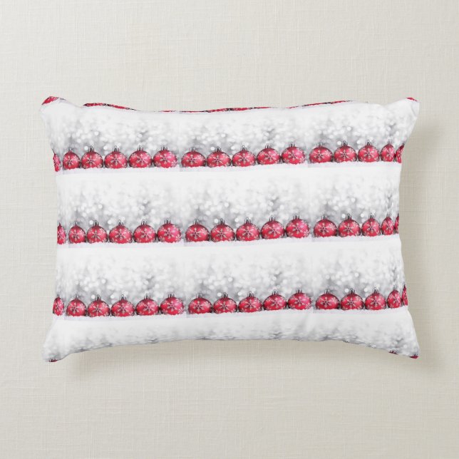 **CHEERFUL CHRISTMAS ORNAMENTS** CHRISTMAS PILLOW (Front)