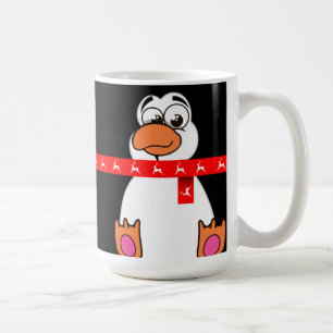Cheerful Christmas Penguin Coffee Mug