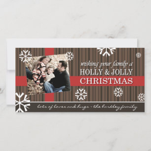 Cheerful Christmas Photo Card