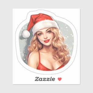 Cheerful Christmas Sticker for Holidays