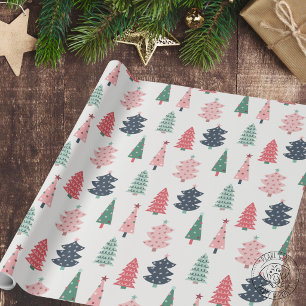 Cheerful Christmas Tree Wrapping Paper